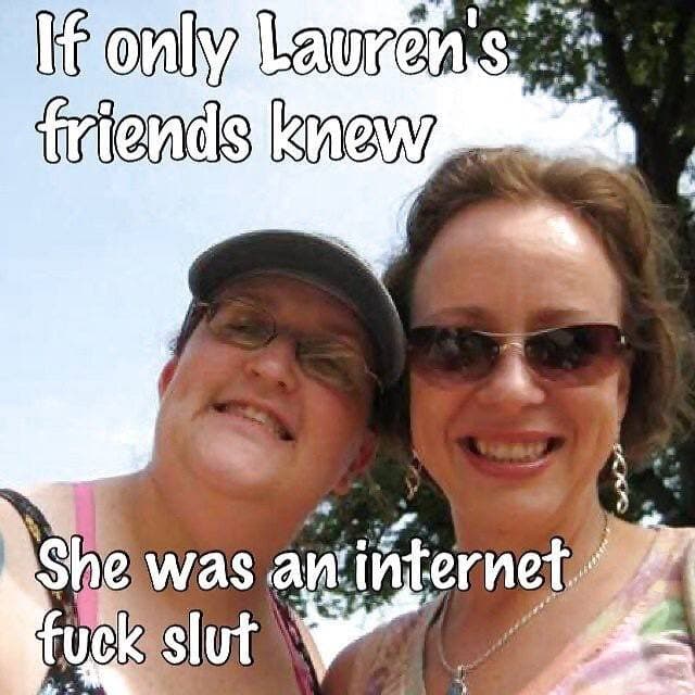 Click to view full size Love a no apologies whore owns her slutty lifestyle & gets wet knowing her family & friends will see