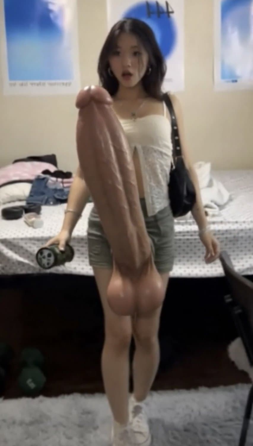Monstercock Futa Boner! Huge Asian teen cock