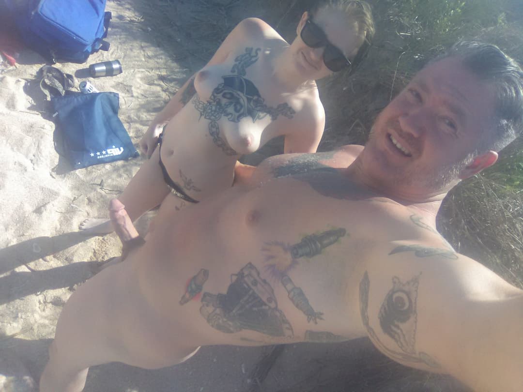 Excited at the beach