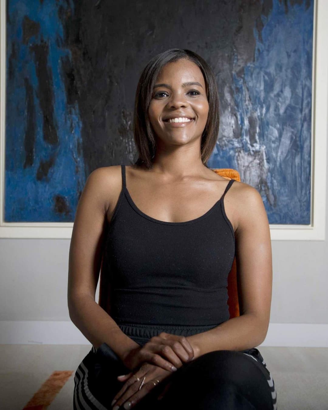 Black honey Candace Owens is brown sugar. Shut up this petite slut with white cock in her mouth