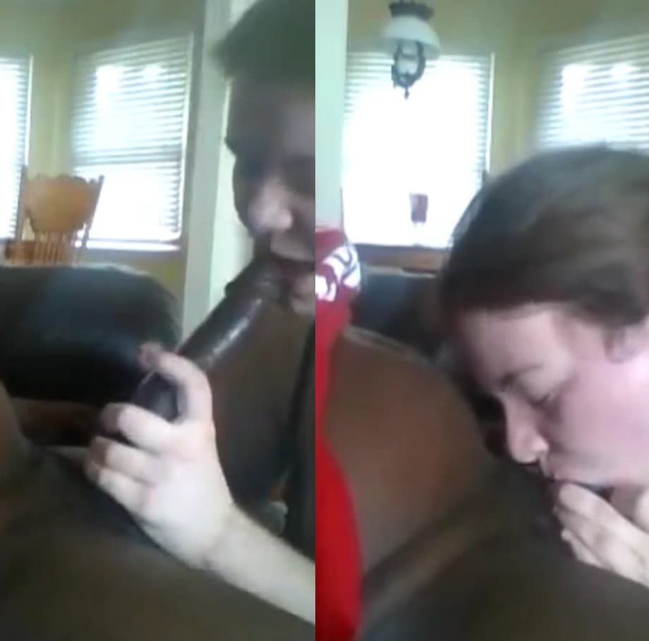 White BBW Deepthroating BBC