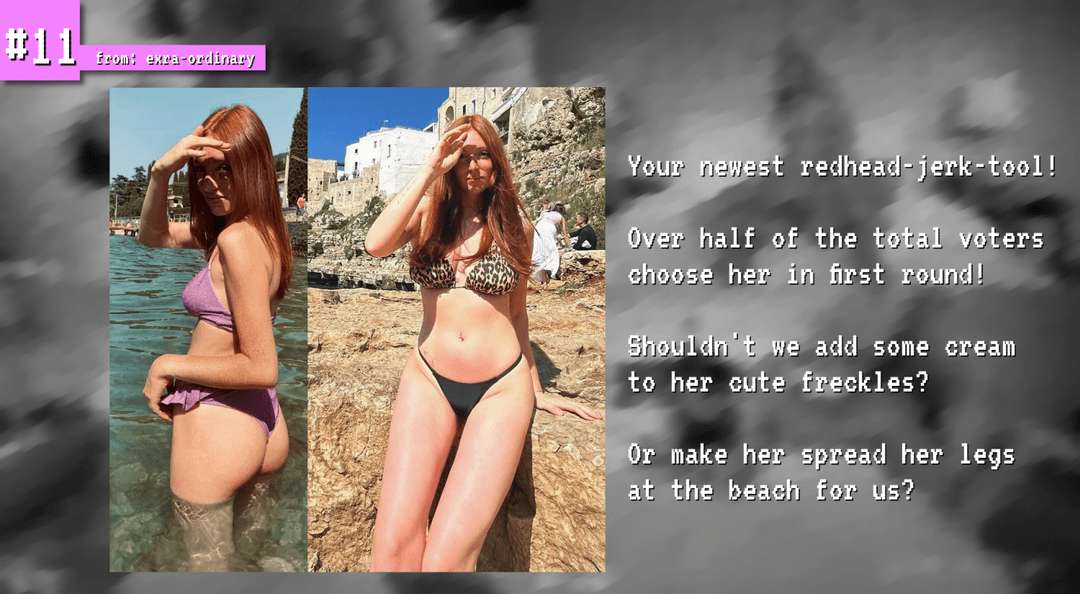 IRL-contest finalist 4: Cute redhead IRL in bikini [freckles] [submission]