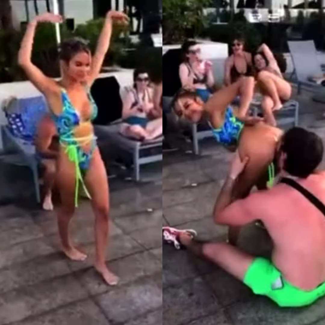 Drunk Chick Lets Random Dude Lick her Asshole