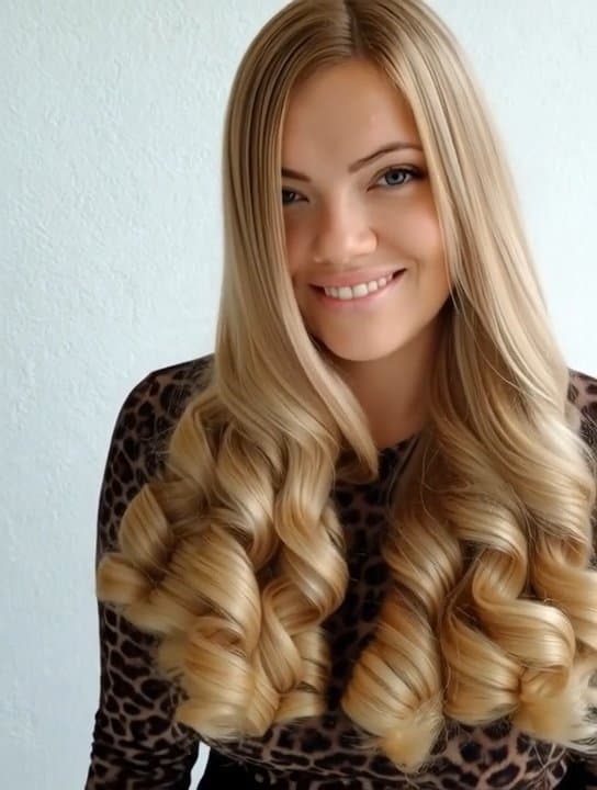 Blonde Cum mouthful AI