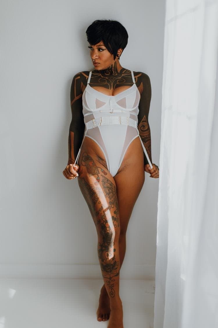 Tatted black beauty boudoir