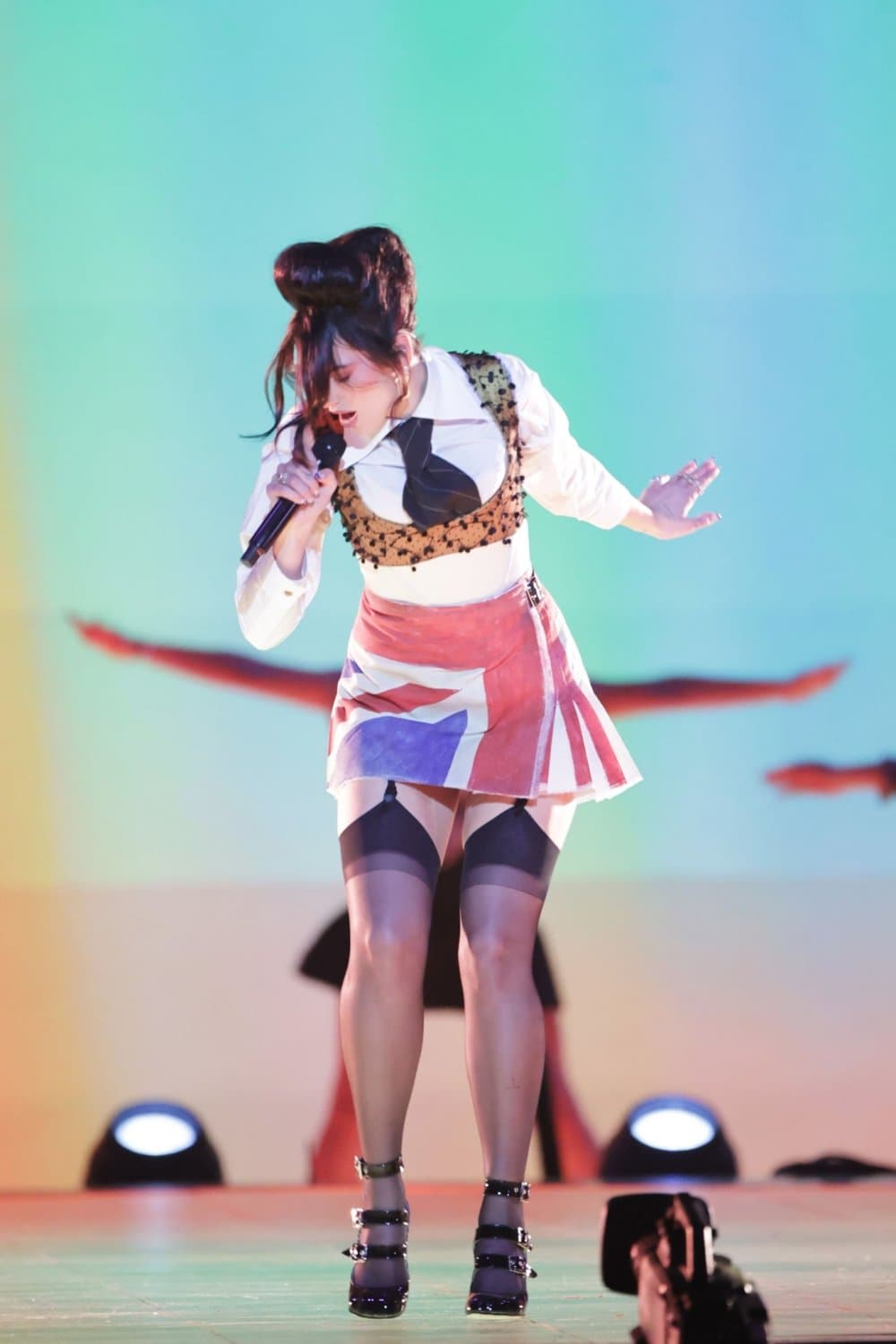 Dua Lipa in HOT tights and panties at the Brit Award