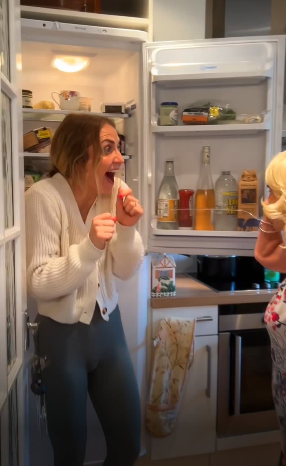 Natalie H. in leggings cameltoe