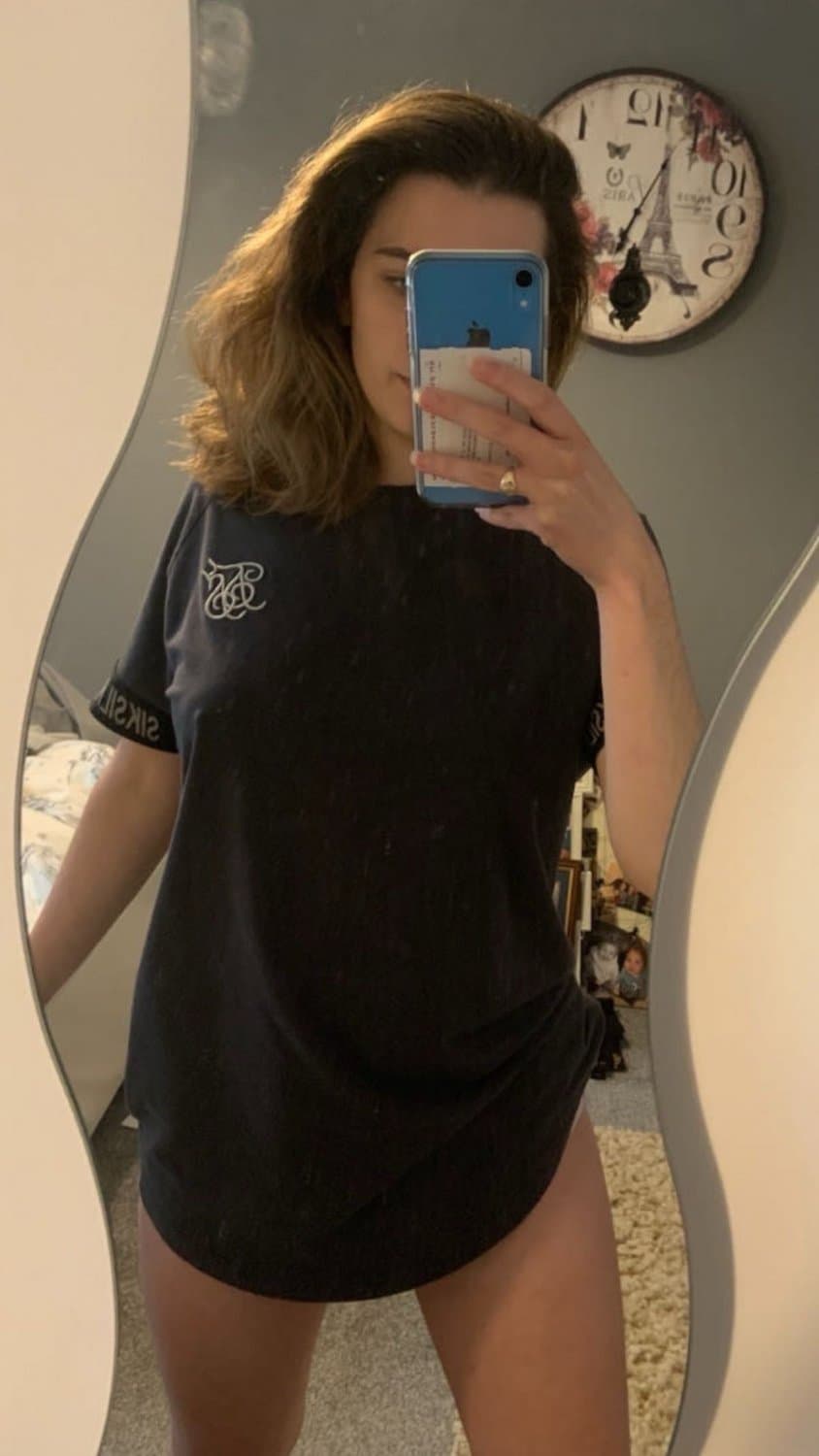 Cute tanned girl shows off her diapers and pull-ups