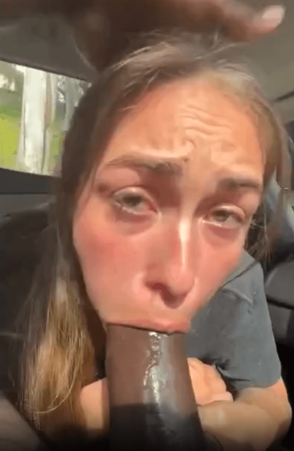 Abby college slut sucks BBC for the first time