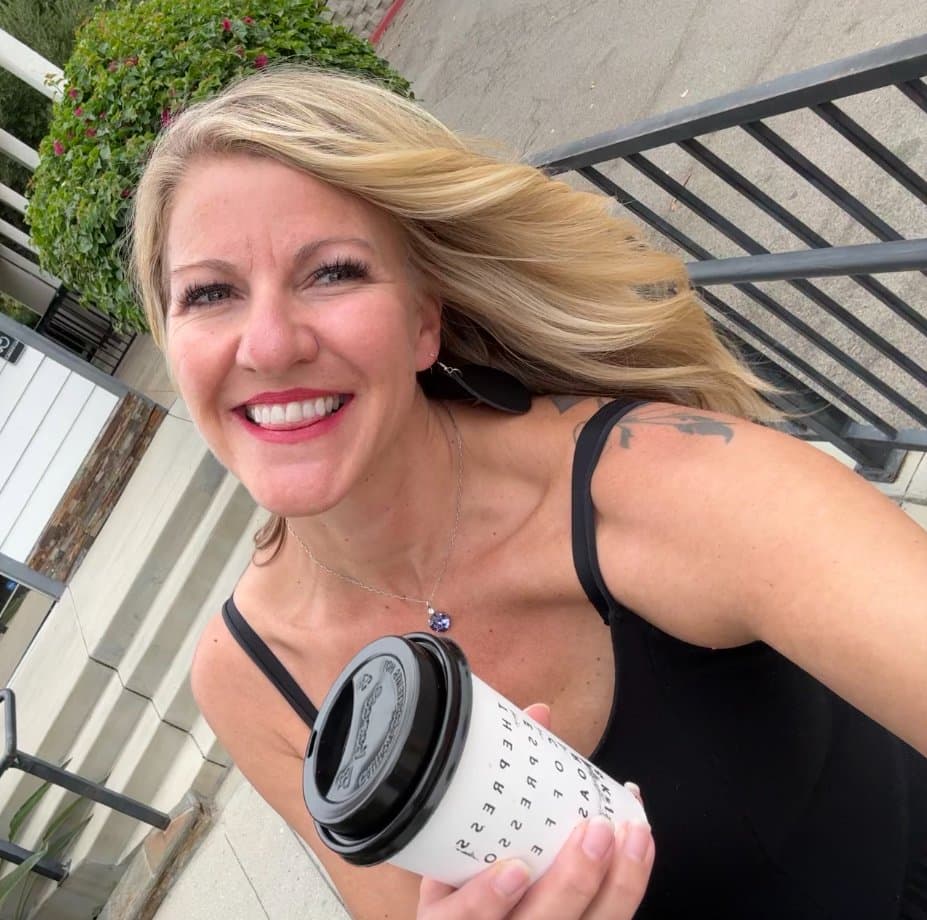 Coffee anyone? She takes it black..but begs for creamer