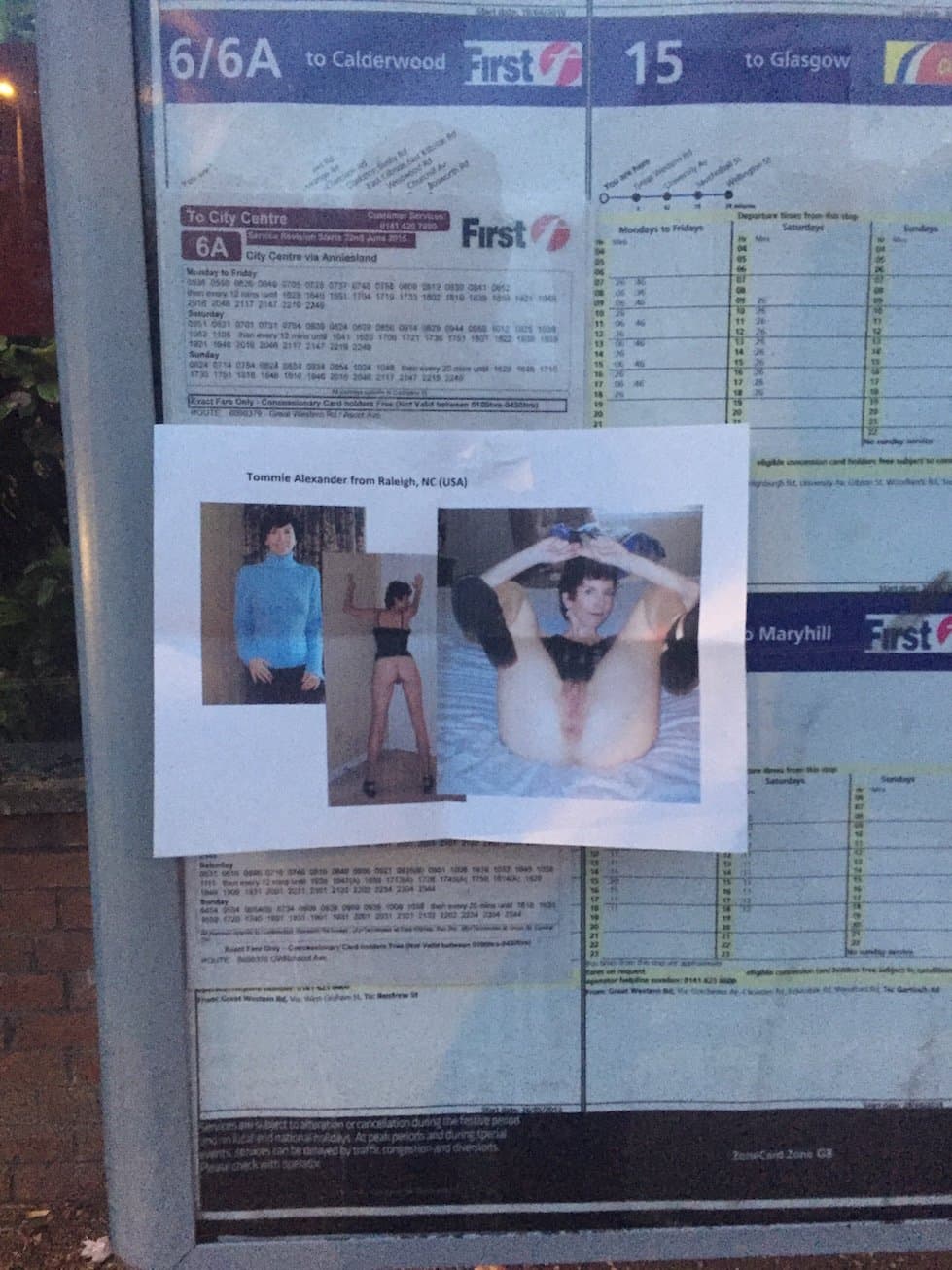 Public Canning of Mrs Alexander 1