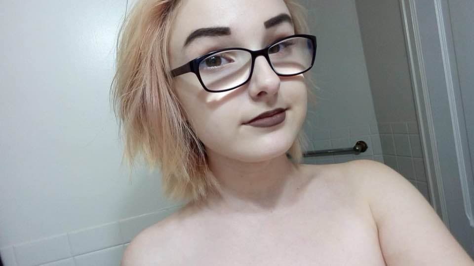 Hairy 19yr old Emily shows off her boobs and toys her cunt