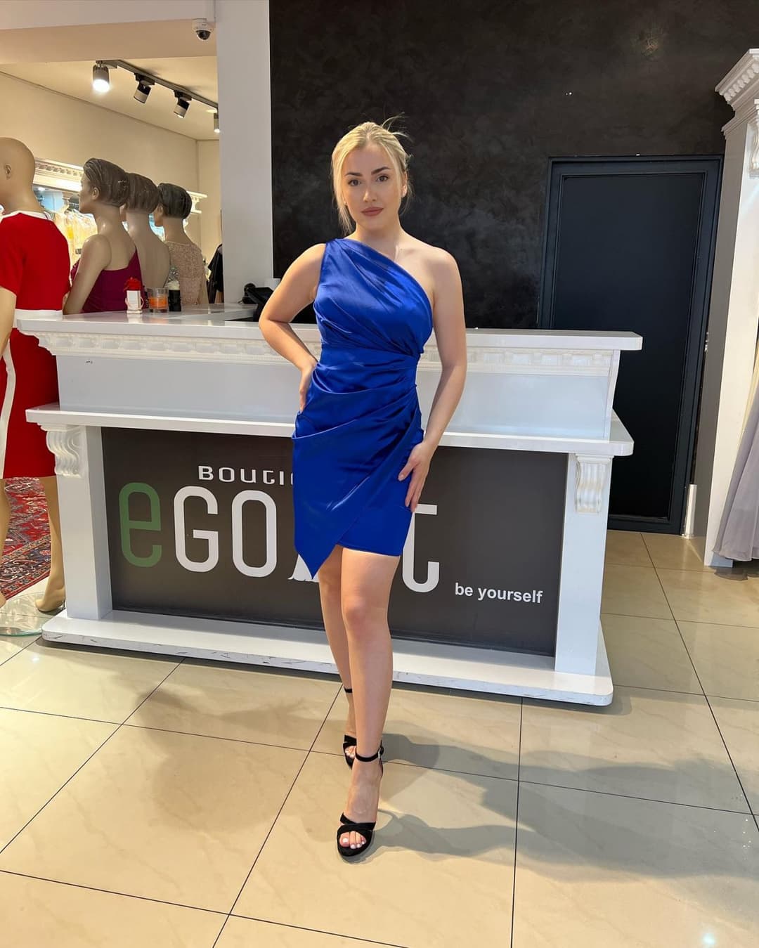 Hot Blonde bosnian slut from Austria with amazing dress - austrian girl from bosna,legs feet ass