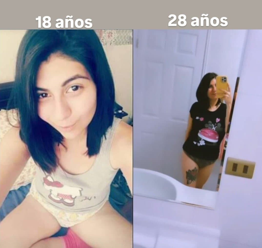 La evolución de una puta en 10 años 18/28 años