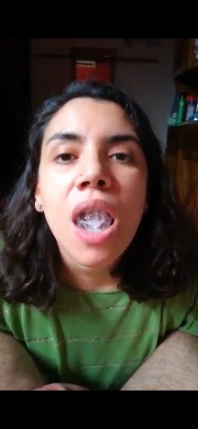 Exotic brazillian cumplay, cum bubbles & swallow??