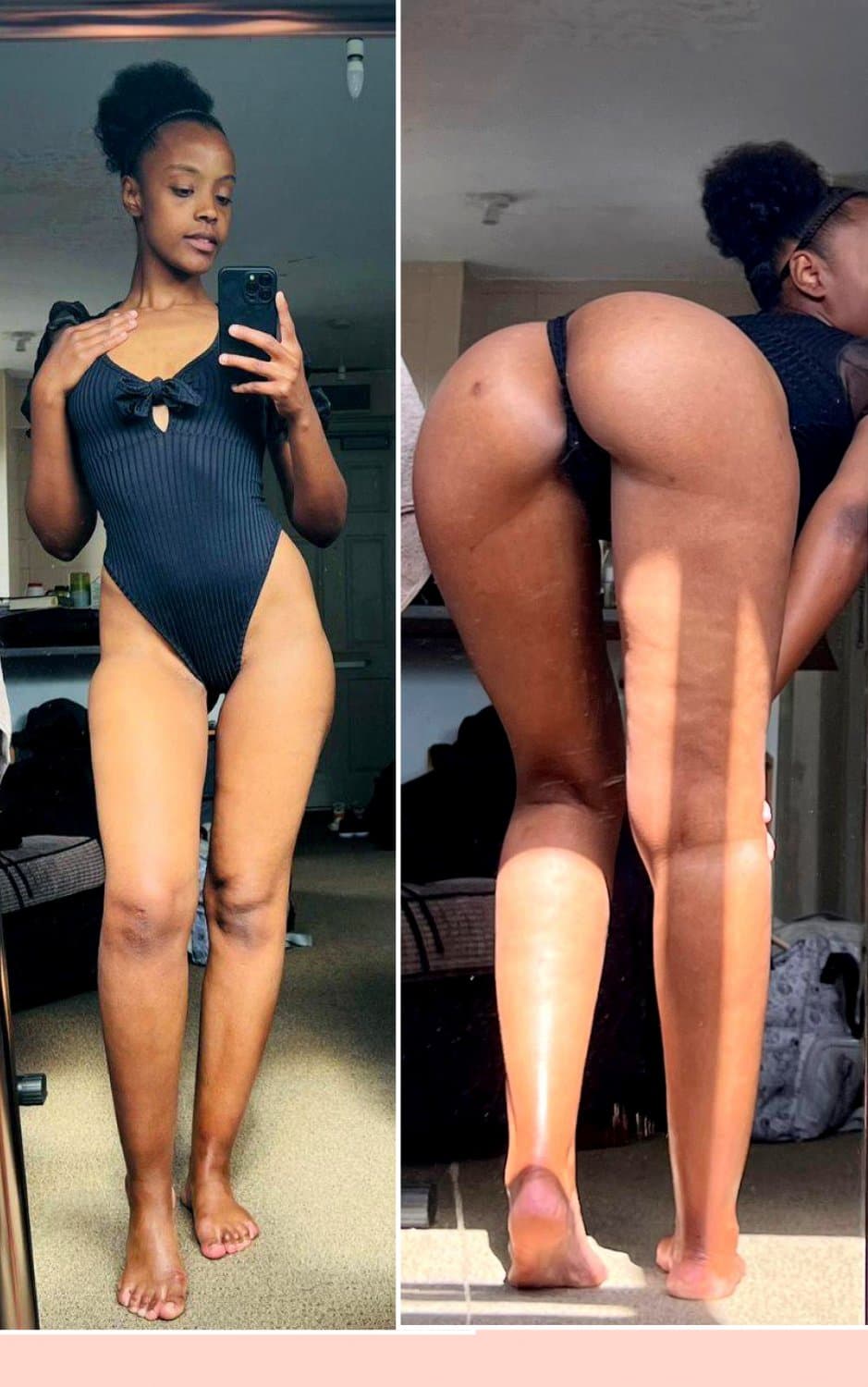 My Somali wife shower big ass shower twerk