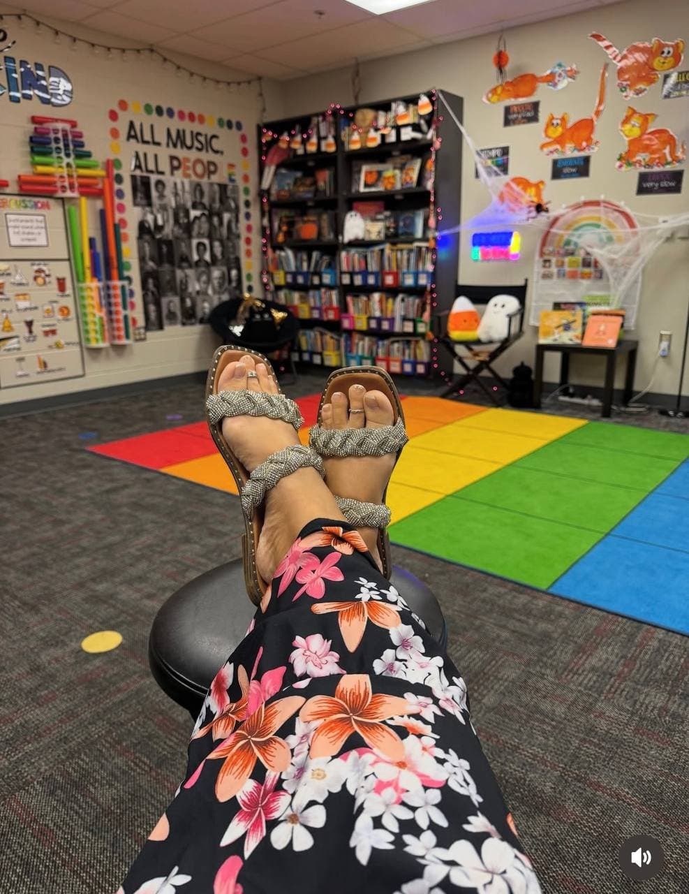 Instagram Teacher AI Cum On Feet In Classroom (AI Cum On Feet Template)