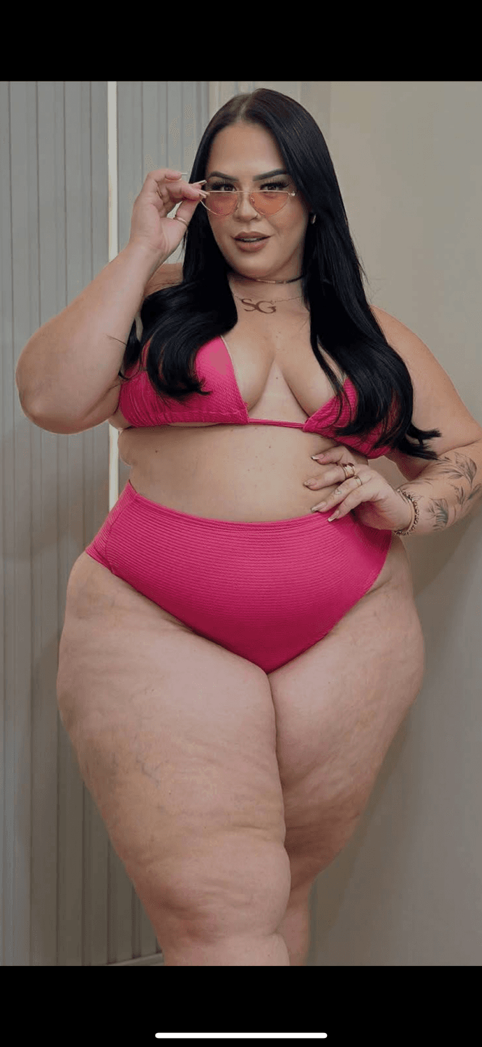 BBW Brazilian Model … Sassa Guedes. Cellulite & Phatness Galore