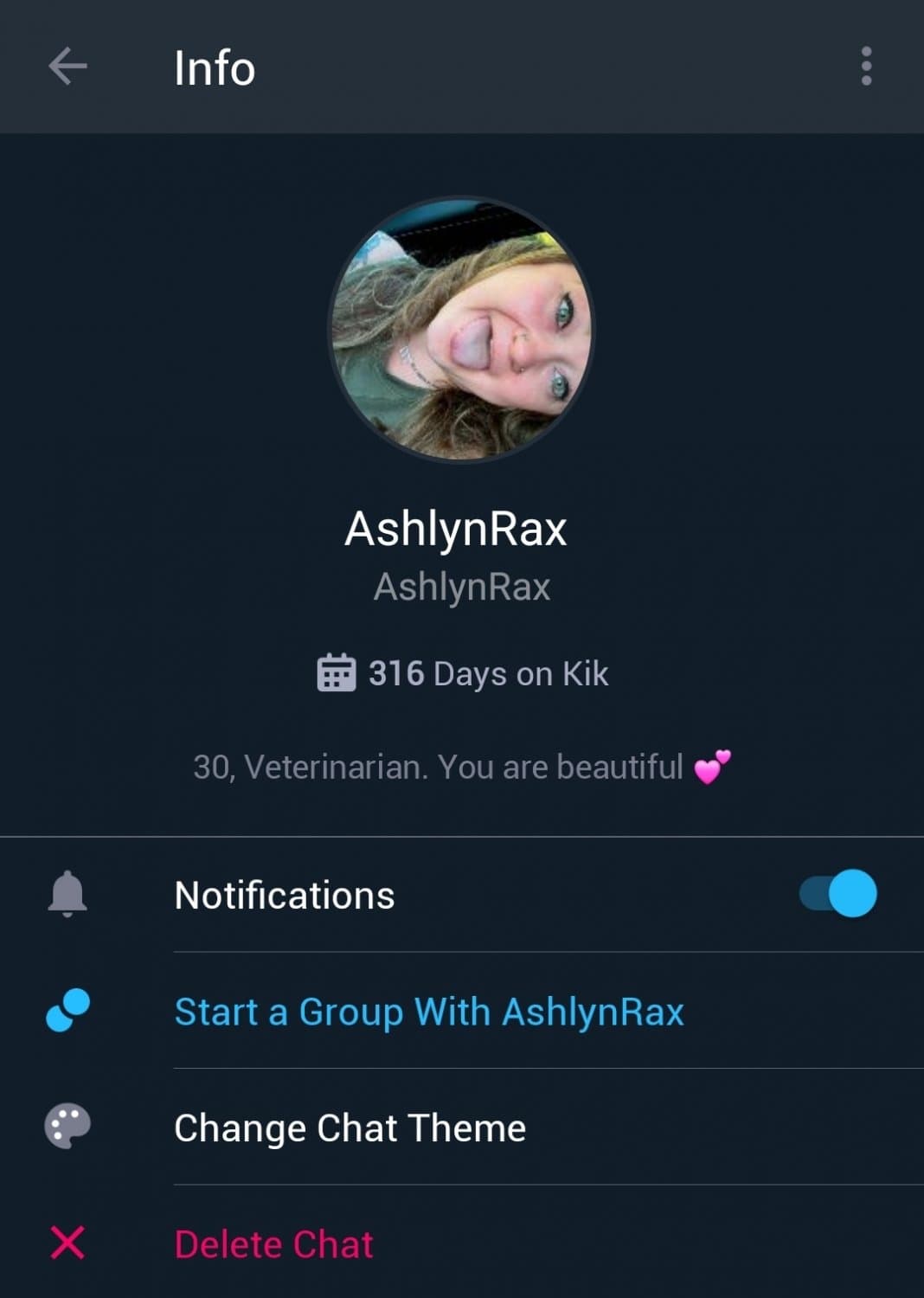 Ashlyn from Virginia on Kik