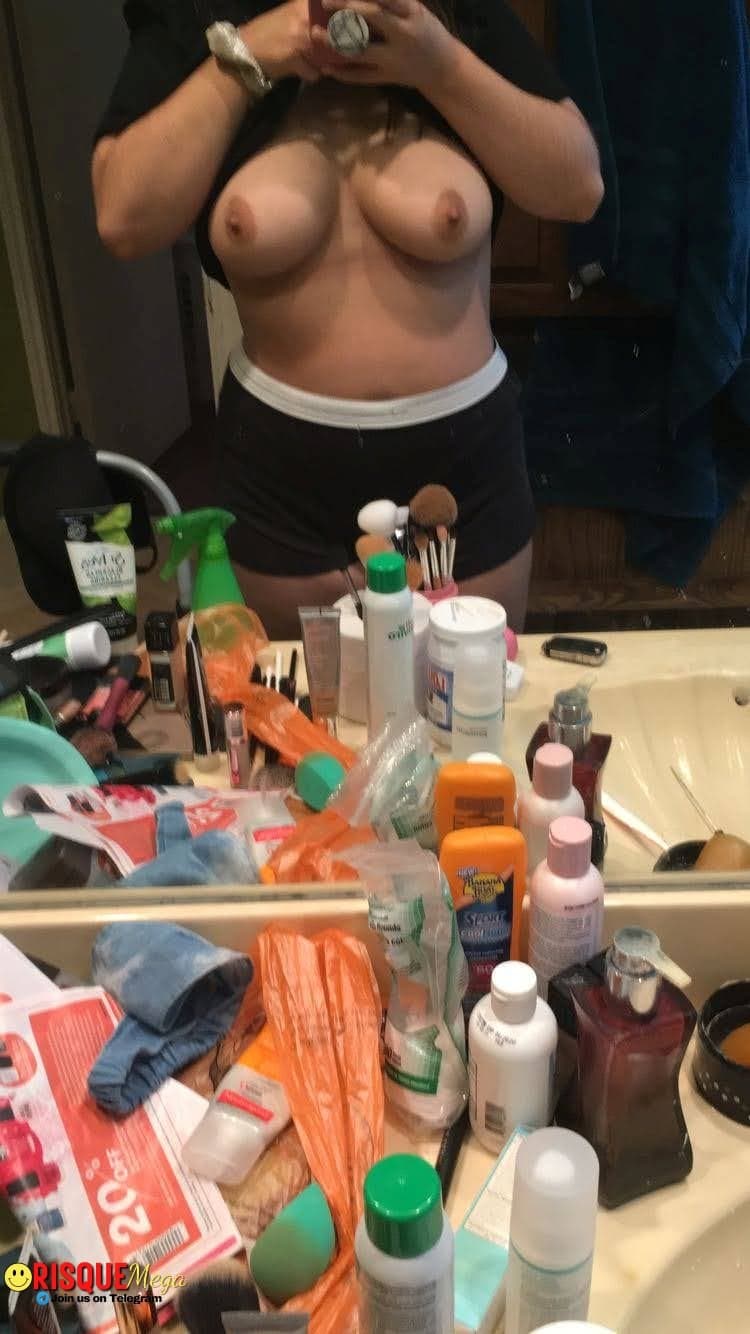 chubby dark skinned shows off body