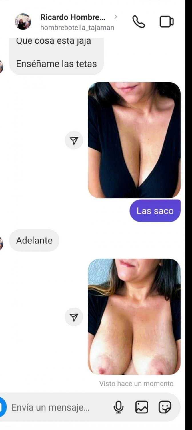 Cuando un amigo recibe un mensaje de la mujer de su amigo ... Putona tetona de Barcelona María Jesús