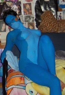 my favourite mudkip girl - bodypaint