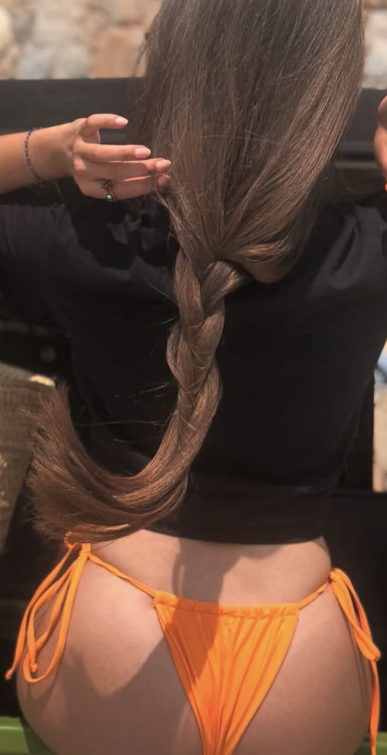 Petite French 18 years old tiktok beauty queen showing her amazing curves on perfect natural body