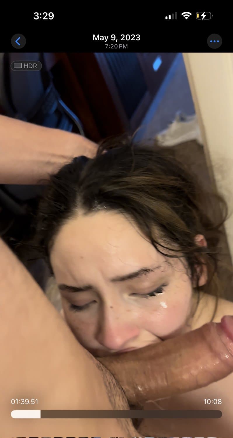 19 year old Latina facefucked & creampied (dm for full vid)