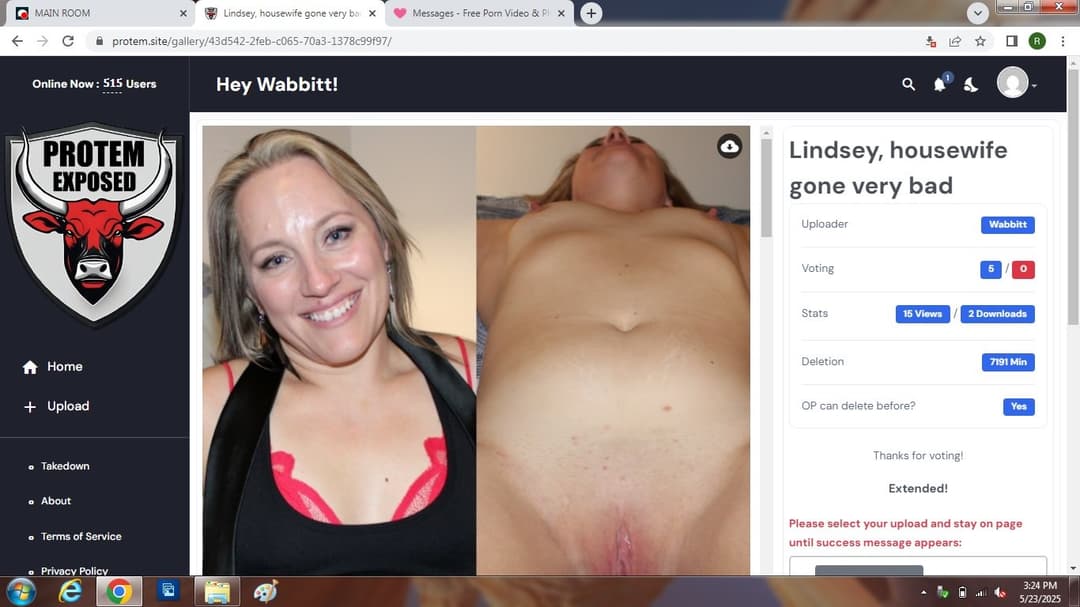 Ms. Lindsey   sweet wife goes VERY BAD  her full exposure