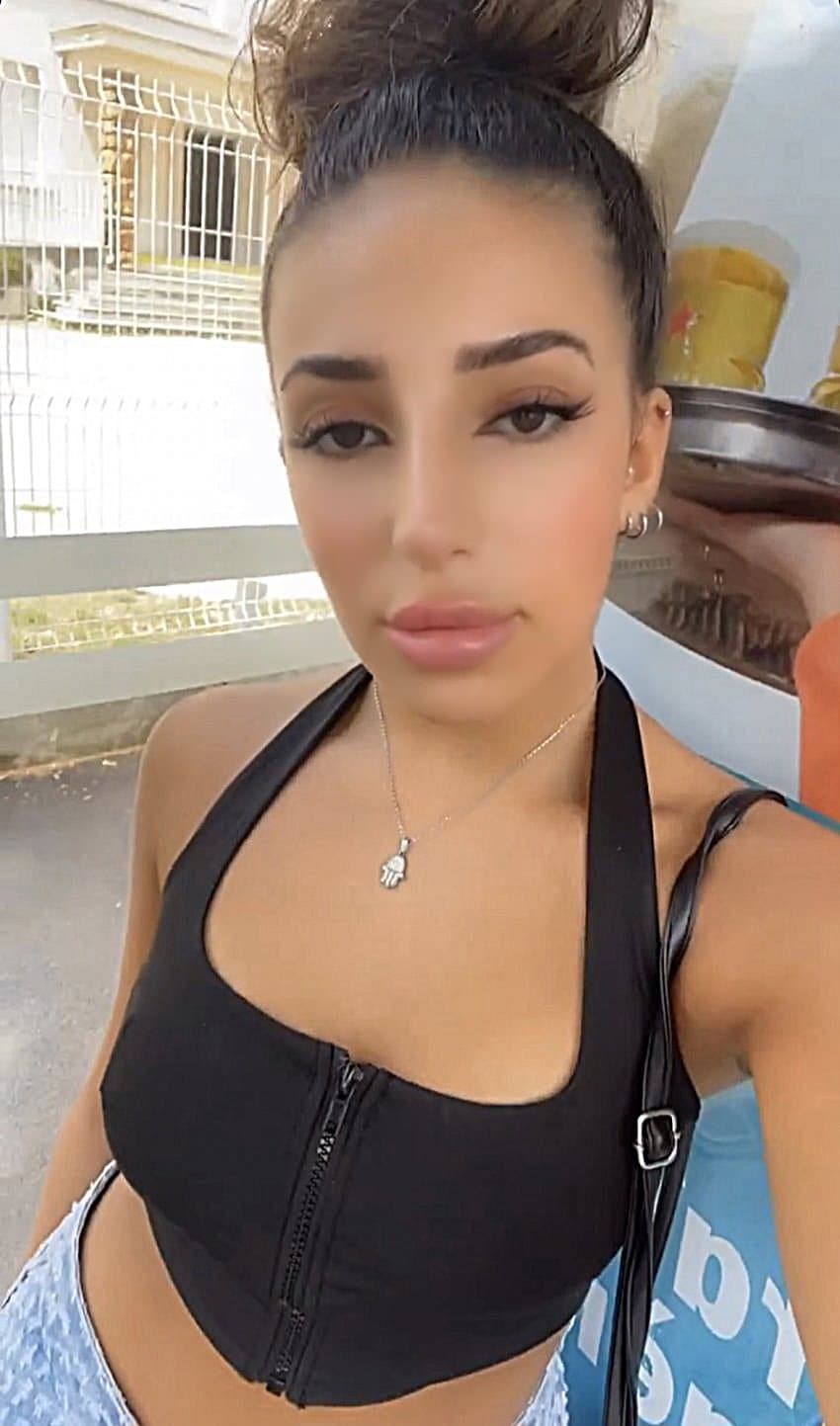 Hot french arab slut jerks him off, sucks him off and makes him cum in her mouth