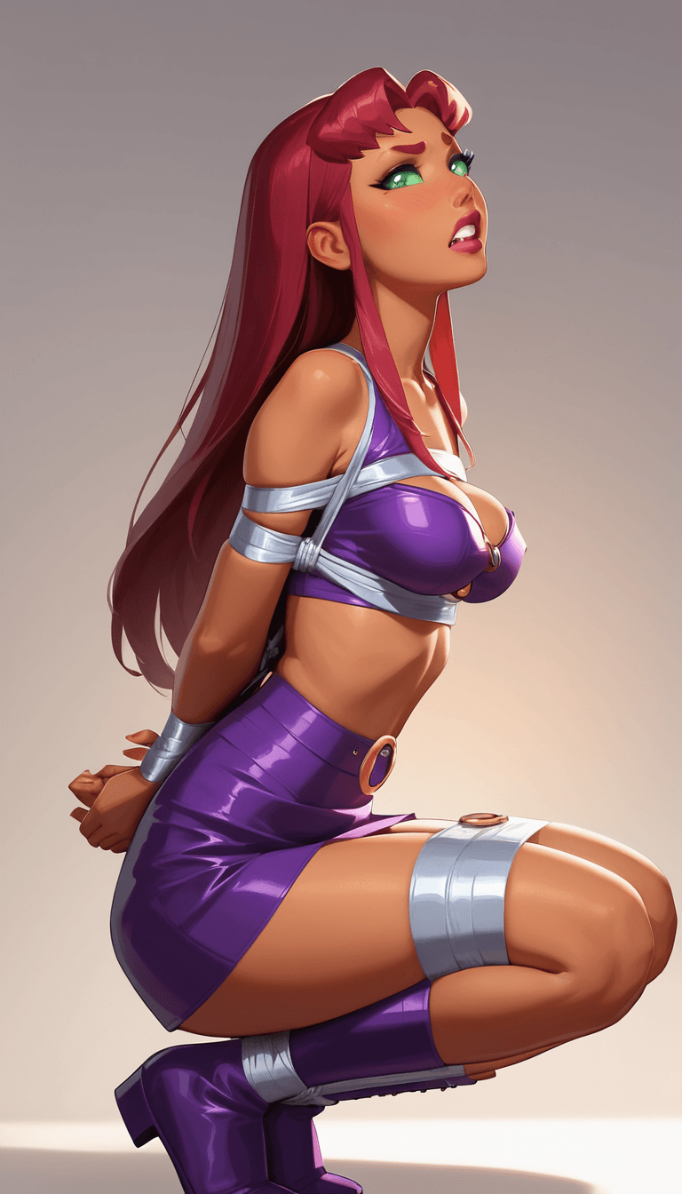 (Requested) Starfire + Raven = Goon Session