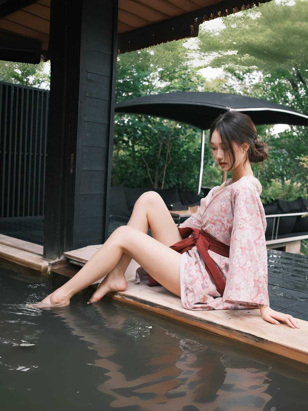 Chinese girl in yukata
