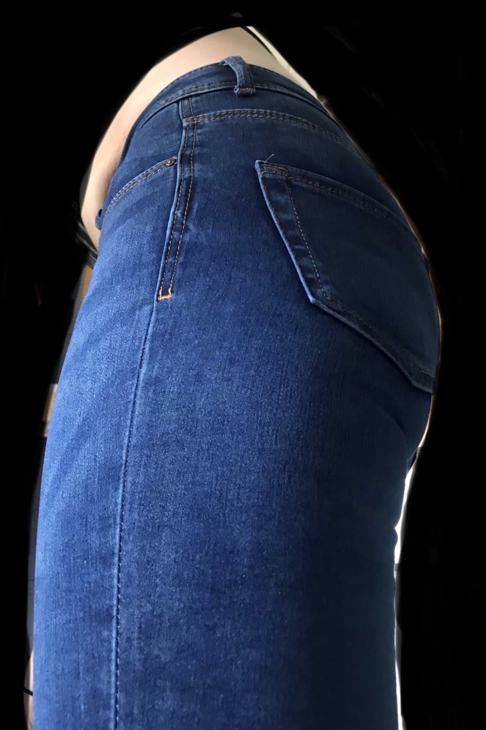 Uk petite biker milf in skin tight pants, tight jeans and mini denim cow-girl skirt