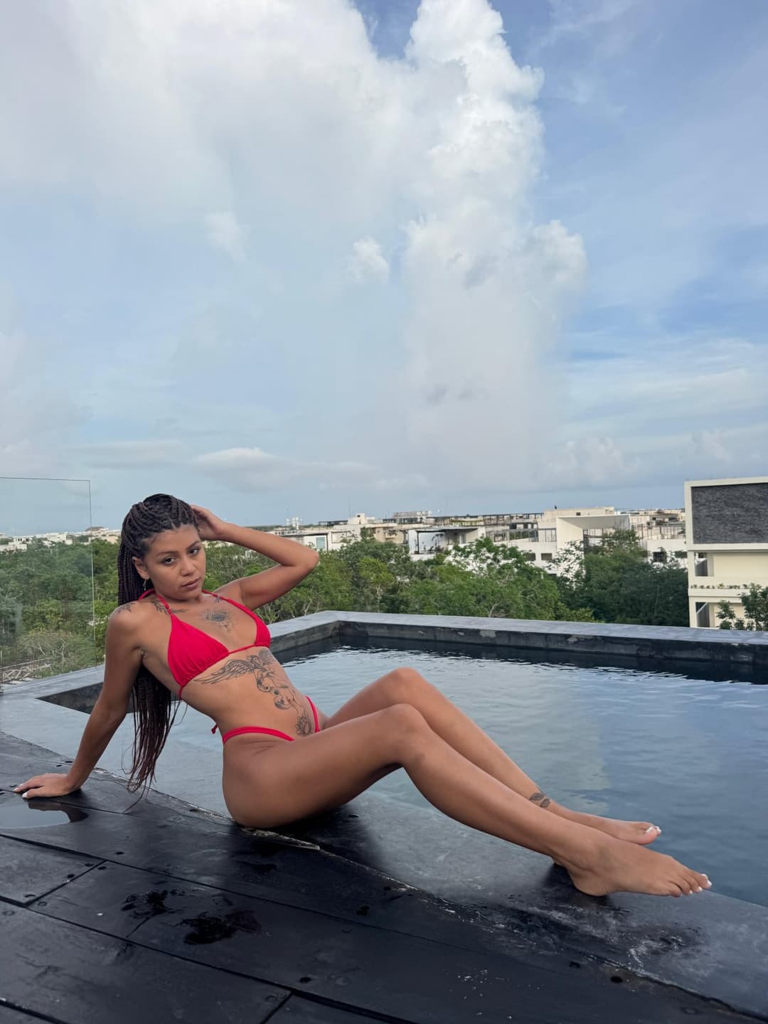 If I were any hotter, the rooftop would melt