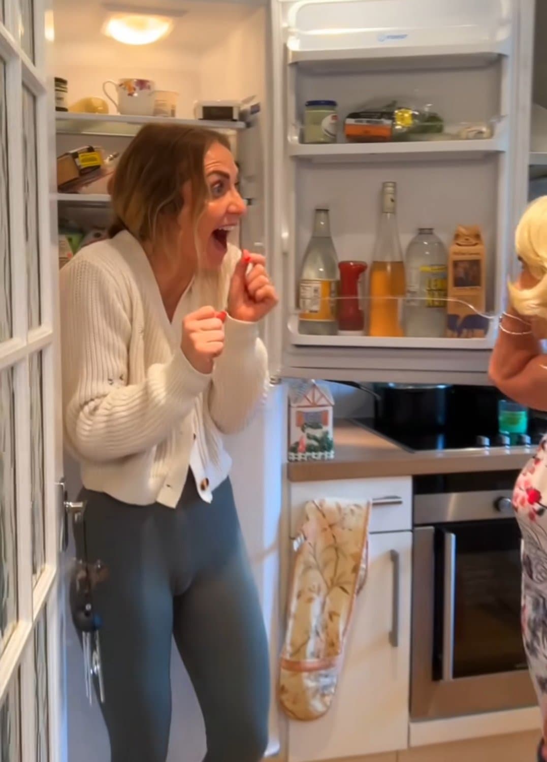 Natalie H. in leggings cameltoe