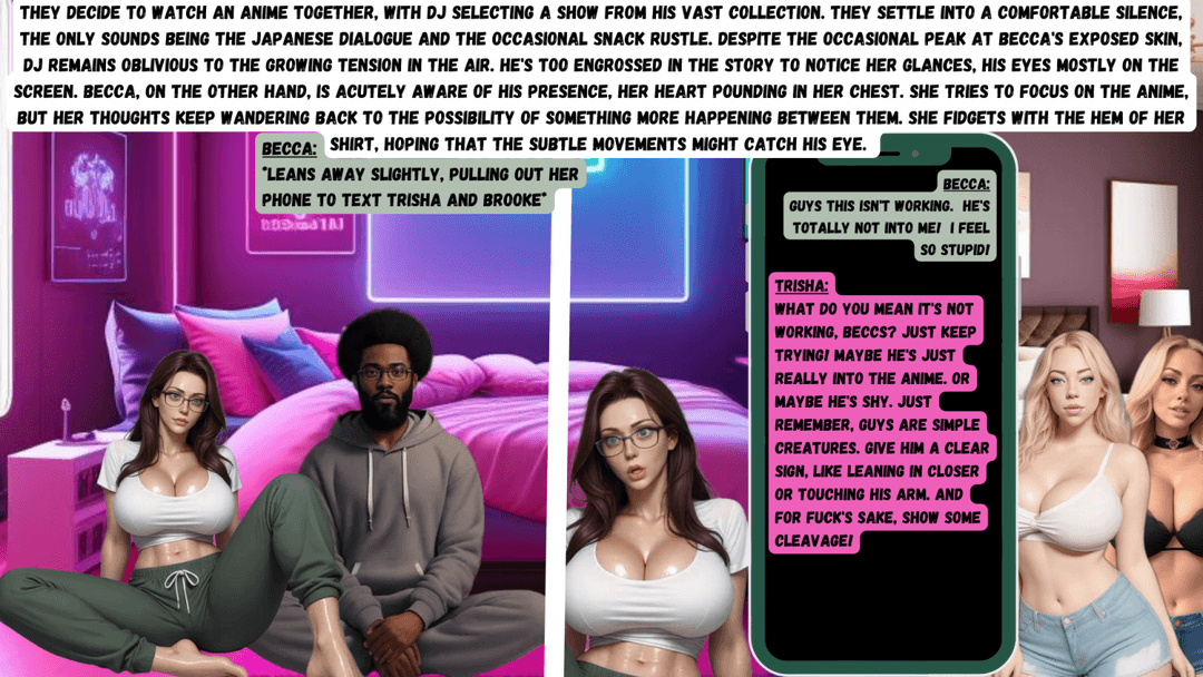 The Art Of Playing Spades 10: Good Advice (AI Art) [Becca 1, DJ 1, Trisha 2, Brooke 2]