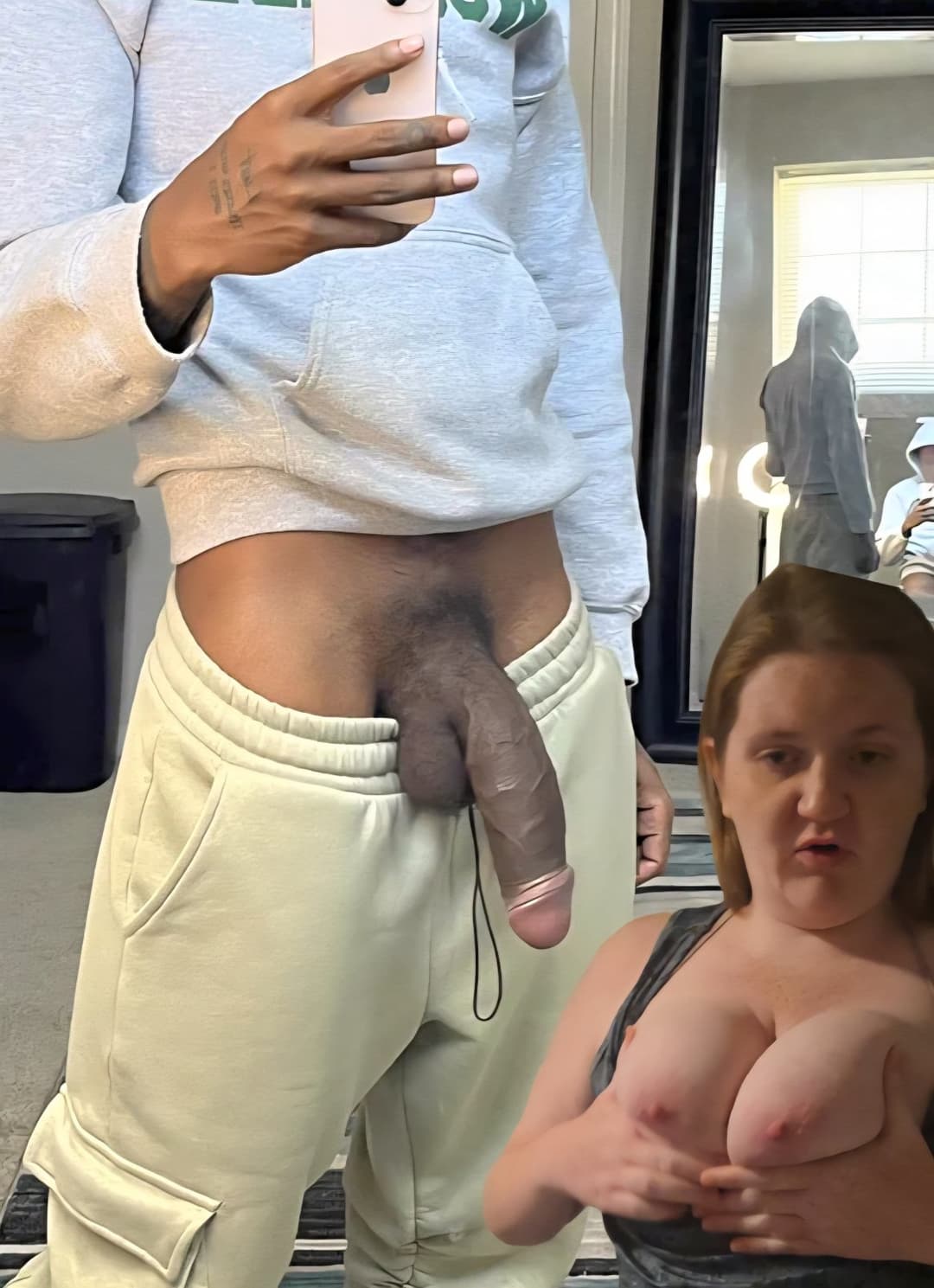 Wife niki loves black nigger thug cock in her pink Irish ginger pussy