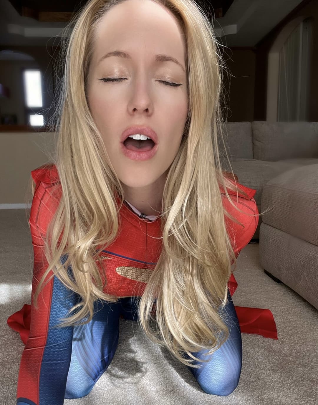 Click to view full size Slave Supergirl MILF wife bound and gagged