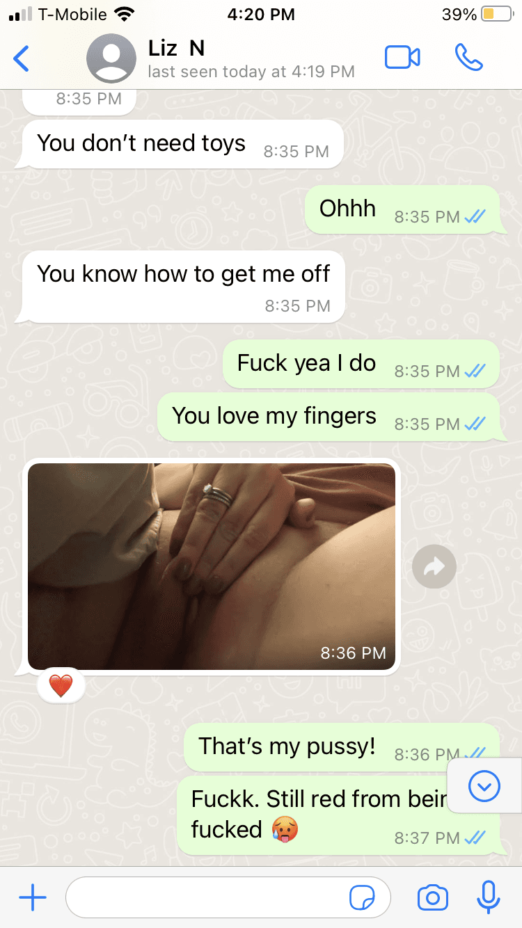 Married slut texts her lover after fucking her husband. Makes them both cum
