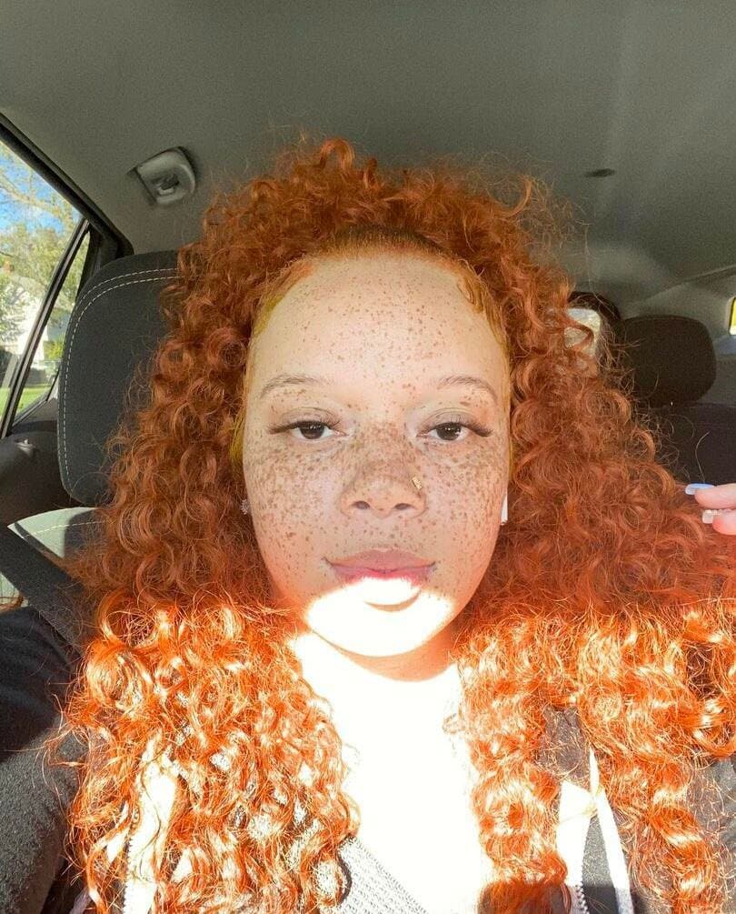 Freckled redhead cutie