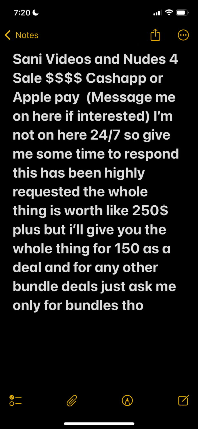 Sani 4 Sale aka 3rinity aka Voidlessshit