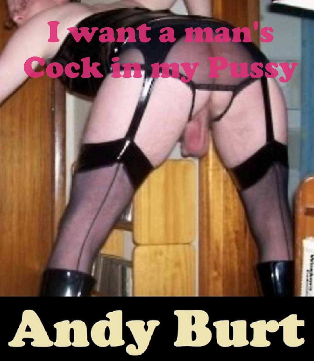 Andy Burt in Crotchless Panties