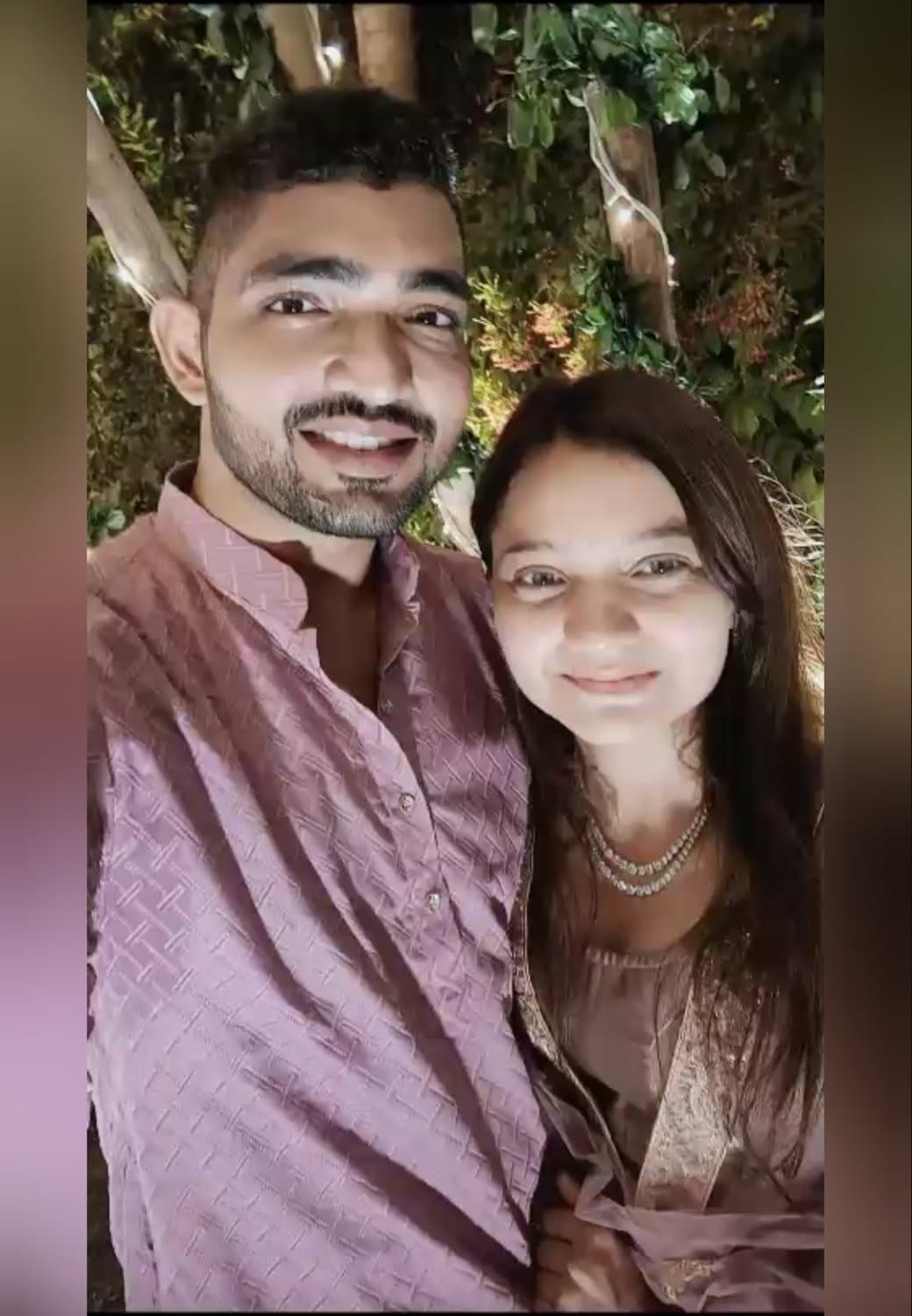 Indian newly married couple