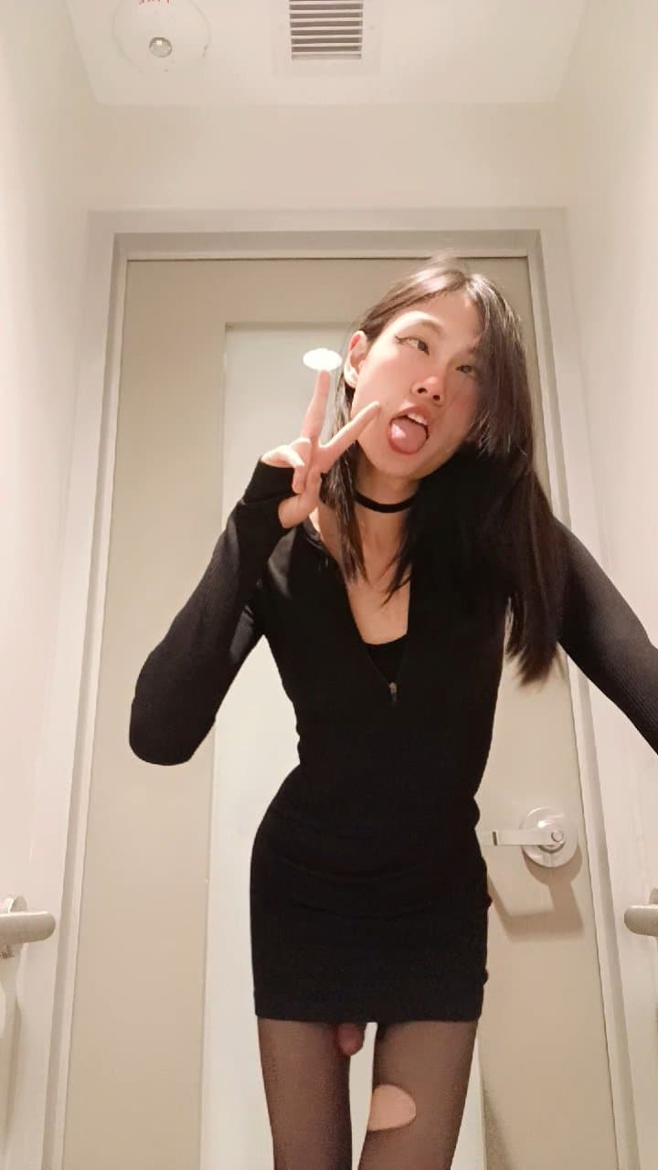 Femboy masturbating in school bathroom, wishing someone can fuck me into a drooling ahegao whore
