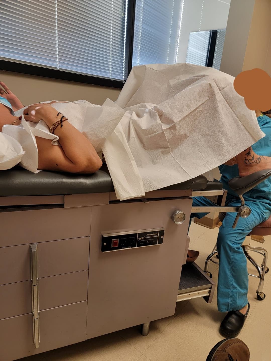 Slut visiting the clinic