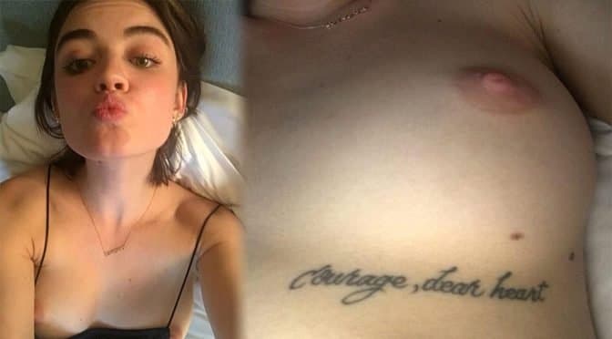 Click to view full size Lucy Hale is so freaking Yummy with her petite tits & suckable nipples gets me edging everytime??