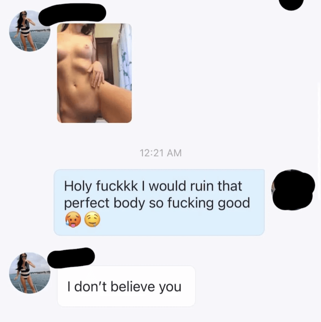 Big dick reaction
