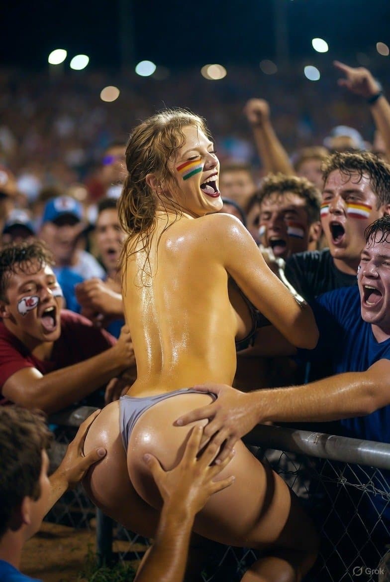 T Swft AI - Chiefs fans grabbing her ass