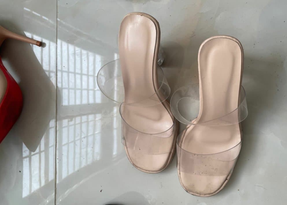 Cock & cum into asian shoes