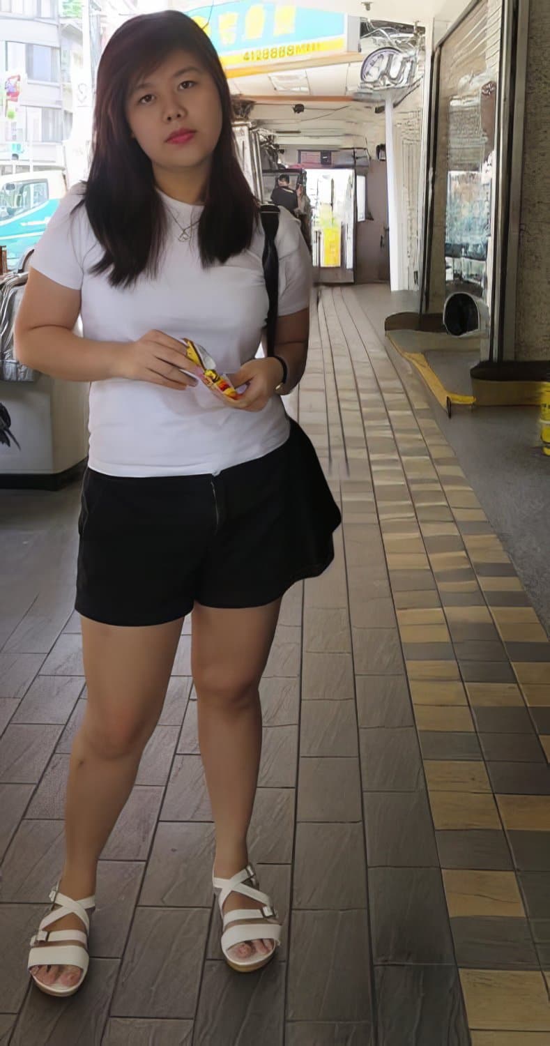 Hongkong girl giving blowjob to white cock